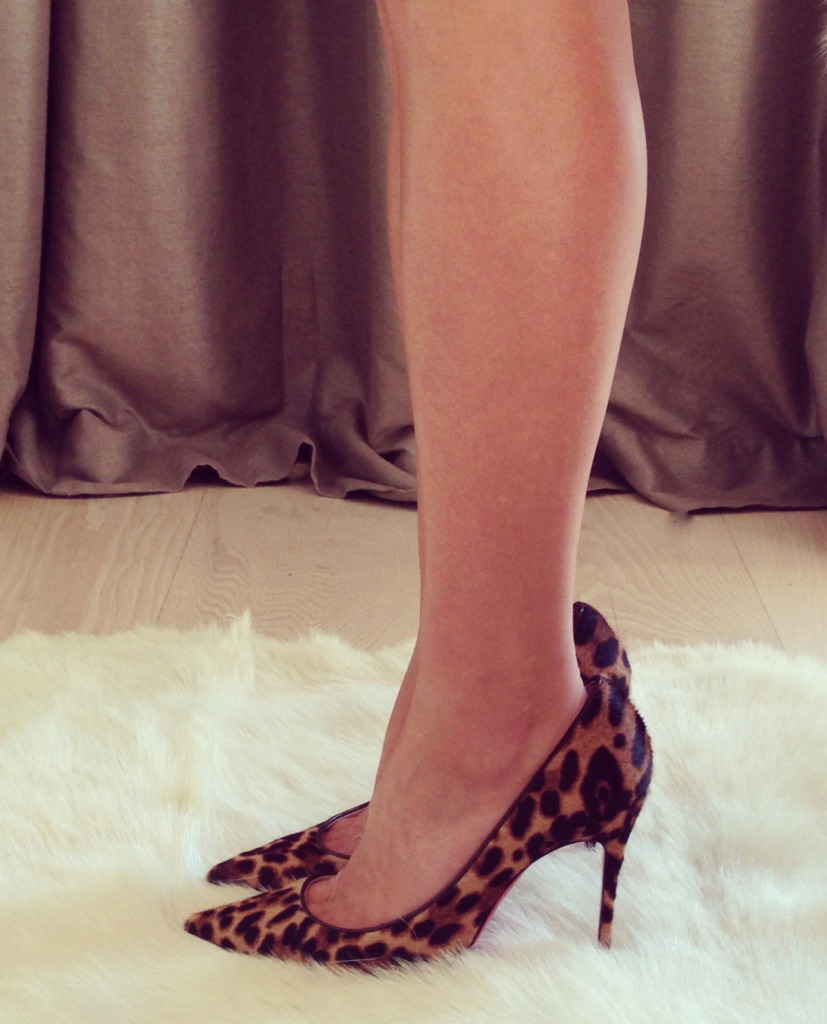 Ali in leopard Christian Louboutin