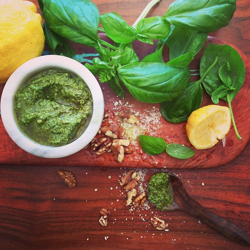 Walnut pesto